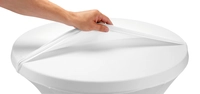 Hussen-Schonbezug zu Partytisch, waschbar bis 40°C weiss, 90% Micropolyester, 10% Elastan_1