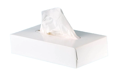 Kosmetiktücher hochweiss, Zellstoffwatte,Box weiss _1