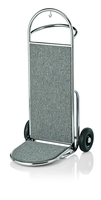 Gepäckwagen Hotel grau CNS, 74 x 60 cm, H: 120 cm, stabil, ideal für alle Concièrges