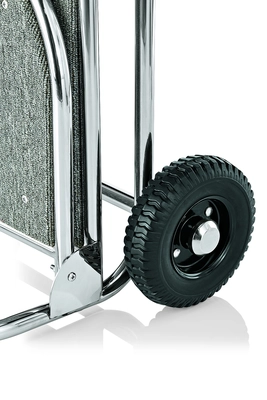 Gepäckwagen Hotel grau CNS, 74 x 60 cm, H: 120 cm, stabil, ideal für alle Concièrges_3