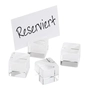 Kartenhalter, 4er Set, je 3 x 3 cm, H: 3 cm Acryl