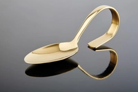 Gourmetlöffel Classic, Länge: 12 cm 18/8 Edelstahl, Gold-Look_1