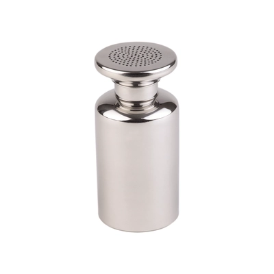 Salzstreuer, 8 cm Ø, H: 17 cm, Edelstahl _1