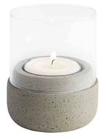 Element Windlichter, 2er Set, Ø 6 cm H: 8 cm, Beton_1