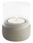 Element Windlichter, 2er Set, Ø 6 cm H: 8 cm, Beton