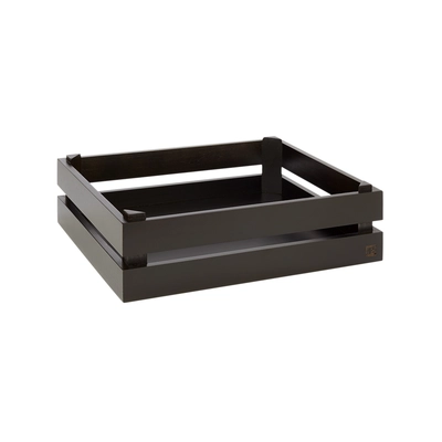 GN Superbox Schwarz, 35 x 29 cm, H: 10.5 cm, Akazienholz_1