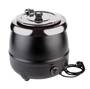 Elektrischer Suppentopf, Ø 32 cm, H: 36 cm, 9l Stahl, schwarz lackiert