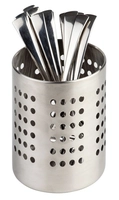 Besteckbehälter, Ø 12 cm, H: 13.5 cm Edelstahl, matt poliert_1
