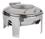 Easy Induction Chafing Dish rund, CNS, 6 L, 46 x 50 cm, H: 30 cm