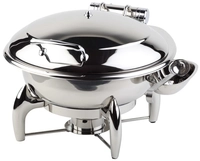 Chafing Dish Globe, Ø 38.5 cm, H: 34 cm, 6l Edelstahl, abnehmbarer_1