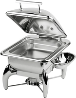 Chafing Dish GN 2/3 Globe, 44 x 41 cm, H: 34 cm 5.5 Liter, Edelstahl-Deckel_1
