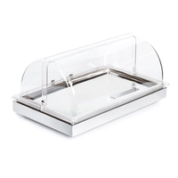 Buffetsystem Frames GN 1/1 mit Rolltop und Tablett 18/10 Edelstahl, poliert