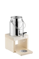 Bridge Milchdispenser, 18/8 Edelstahl, Ahorn L: 31 cm, B: 20 cm, H: 39 cm, 3 Liter_1