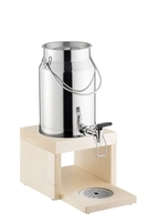 Bridge Milchdispenser, 18/8 Edelstahl, Ahorn L: 39 cm, B: 22 cm, H: 45 cm, 5 Liter_1