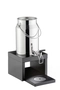 Bridge Milchdispenser, 18/8 Edelstahl, Buche L: 39 cm, B: 22 cm, H: 45 cm, 5 Liter