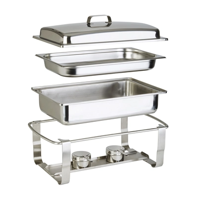 Chafing Dish Wasserbehälter einzeln Ersatz, 9 L, 55 x 35 cm, H: 12 cm, GN 1/1_1