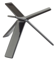Buffetständer Star, 16 x 16 cm, H: 12 cm, Metall, mit schwarzer Antirutschbeschichtung_1