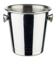 Mini-Eiseimer/Sektkühler, Ø 13 cm, H: 13 cm Edelstahl_1