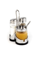 Economic Menage, Salz/Pfeffer/Senfglas, H: 13 cm _1