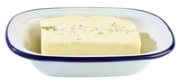 Schale Enamelware, 18 x 13.5 cm, H: 4 cm emailliertes Stahlblech_1