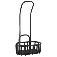 Urban Ständer, Metall, schwarz,13x8.5 cm, H: 25 cm _1