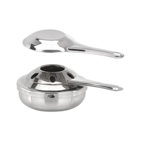 Brennpastenbehälter, 18/8 Edelstahl L: 14.5 cm, B: 9 cm, H: 5 cm