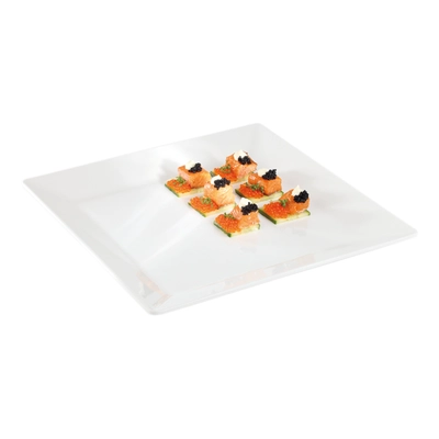 Pure Teller flach quadratisch, 18 x 18 cm, Melamine, weiss_1