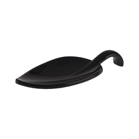 Fingerfood-Löffel Leaf, 10 x 4.5 cm, H: 1.5 cm Melamin, schwarz