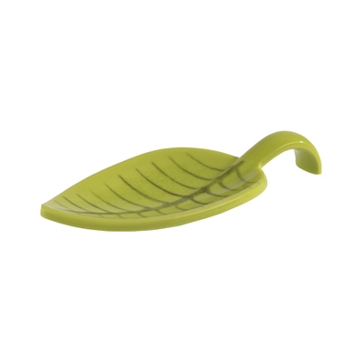 Fingerfood-Löffel Leaf, 10 x 4.5 cm, H: 1.5 cm Melamin, grün_1