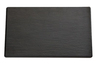 GN 1/3 Tablett Slate, 32.5 x 17.6 cm, H: 1 cm Melamin, schwarz, Schieferlook_1