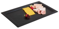 GN 1/1 Tablett Slate, 53 x 32.5 cm, H: 1.5 cm Melamin, schwarz, Schieferlook_1