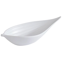 Schale Mini Leaf , 14.5 x 6 cm H: 3 cm Melamin, weiss                 