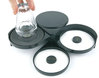 Glasumrander, 20 x 7.5 cm ABS, schwarz_1