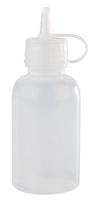 Quetschflasche Mini, 4er Set, 3.5cm Ø, 50 ml, H: 10 cm, Polyethylen, transparent_1