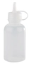 Quetschflasche Mini, 4er Set, 3.5cm Ø, 50 ml, H: 10 cm, Polyethylen, transparent