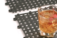 Abtropfmatte, 33 x 33 cm Polypropylen, schwarz_1